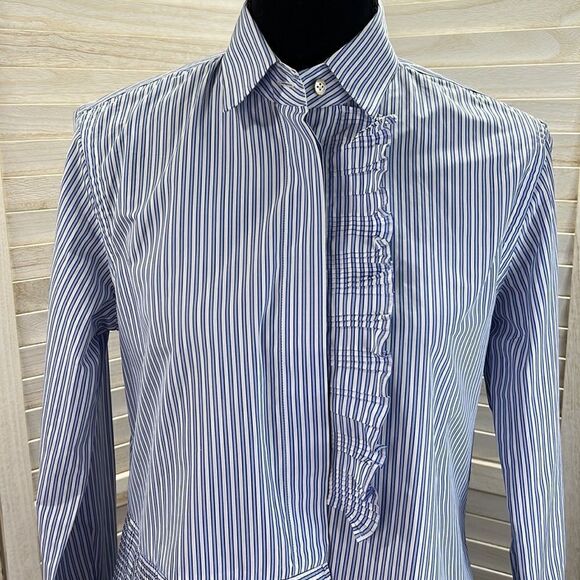 Le Sarte Pettegole Stripe Shirt Blouse 44 / 8 - Picture 3 of 13